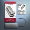 AXAGON HMC-8HLSA Wieloportowy hub USB 9in1, 5Gbps, 3x USB-A + HDMI 4K^30Hz, SD^microSD, GLAN, Audio, PD 100W, 20cm USB-C kabel